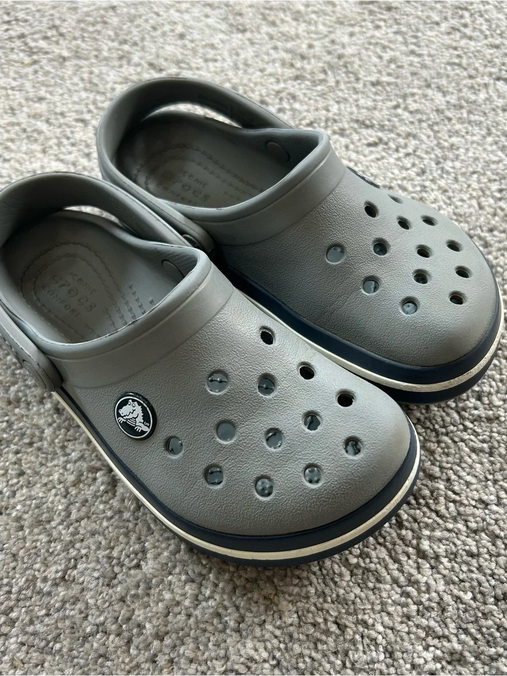 Kids Classic Comfort Clog - Grey Size 11
